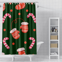 Thumbnail for candy cane christmas shower curtain