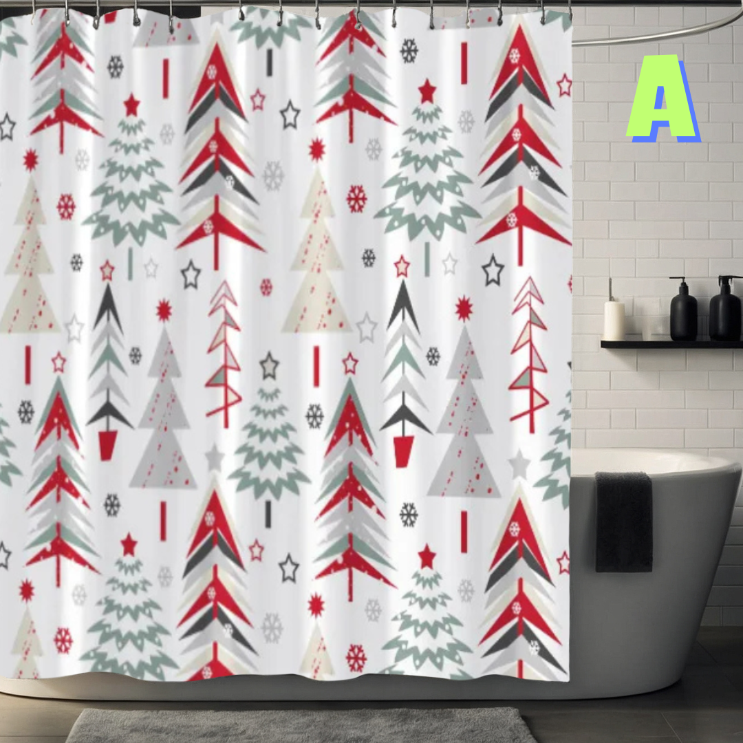 Christmas Tree Shower Curtain