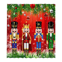 Thumbnail for simple nutcracker christmas shower curtain 
