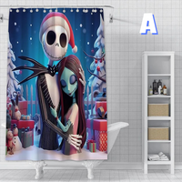 Thumbnail for the nightmare before christmas shower curtain WITH SALLY
